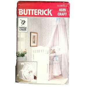 Butterick 4689 Nettle Creek Babys Room Accessories Vintage Uncut Sewing Pattern